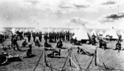 Doing Drill in Camp 1885