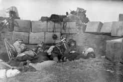 Officers sleeping in Fort 1885