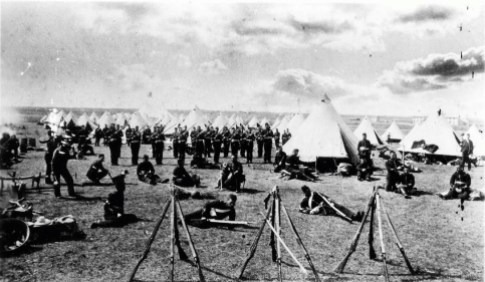 Soldiers in camp 1885